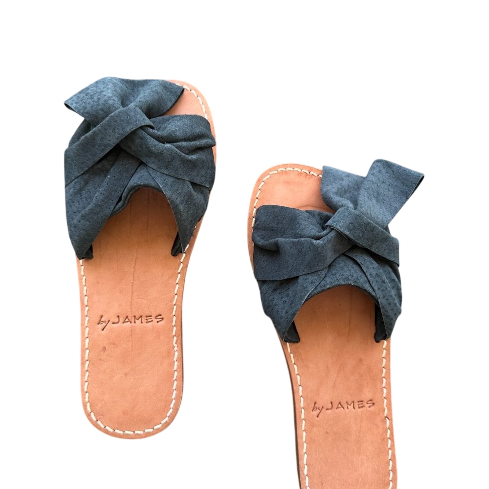 Byjames The Knot Sandal - Italian Leather With Perforated Leather Knot — image 2 of 6